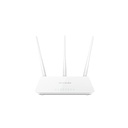 Router F3, WiFi hasta 300Mbps, 3*5dBi antenas internas, 1 puerto FE WAN, 3 puertos FE LAN, marca Tenda
