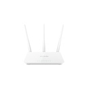 Router F6 Wi-Fi N300 2.4 GH5, puertos: 1 WAN FE, 3 LAN FE, antenas: 3x5dBi, marca Tenda.