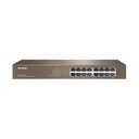 Switch TEG1016D, 16 puertos Gigabit Ethernet, montaje en rack marca Tenda.