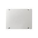 Caja plástica de registro 30x38x12 cms., IP65 con sellos de goma, color Ivory, marca Tibox.