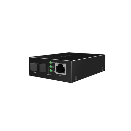 [TFC100A] Media Converter SC monomodo de 100 Mbps a RJ45, 20kms., lado A, marca Tenda.
