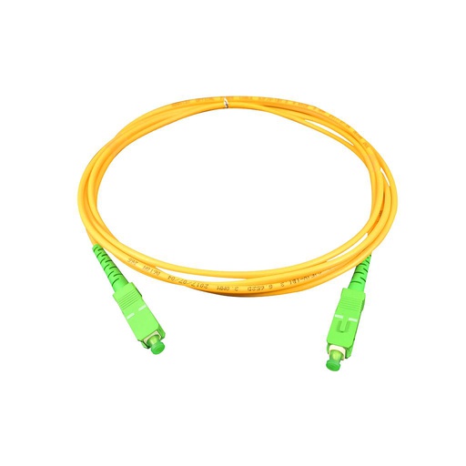 [GCF-0084] Patch cord fibra óptica SM SC/APC a SC/APC simplex 2mt 3mm, marca Nextlink