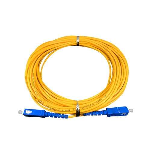 [GCF-0097] Patch cord fibra óptica SM SC/UPC a SC/UPC simplex 5mt 3mm, marca Nextlink