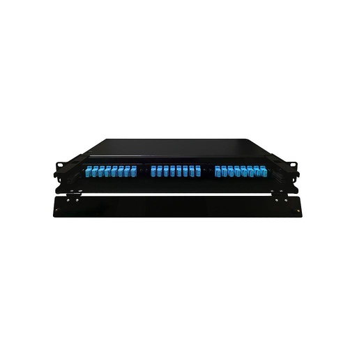[GCF-24UPC] Organizador para fibra óptica (ODF) 24 puertos, modular, SC/UPC, incluye pigtail, marca Prisma