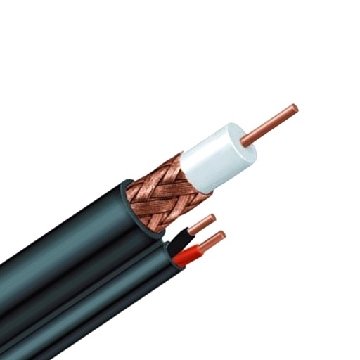 [GCOAX-000] Cable coaxial siames RG-59 - 90% shield rollo 305 mt, marca Alfa