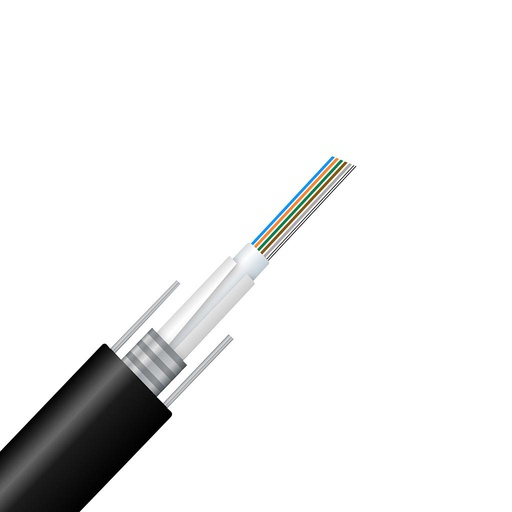 [GFO-007] Fibra óptica armada 06 hilos unitubo SM G652D, marca Prisma