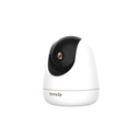 Cámara CP3 4MP, Wi-Fi, visión 360° y nocturna infrarojo, audio bidireccional, detección IA y alarmas, ranura Micro SD, marca Tenda.