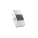 Medidor de potencia, voltaje y corriente inteligente POW Ring CT 100A con pantalla LCD, protector contra sobre descargas, datos históricos 6 meses, WiFi, 100-240V, color blanco , marca Sonoff