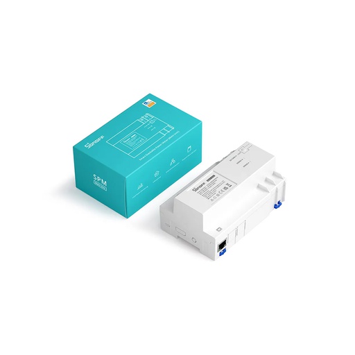 [SPM] Medidor inteligente principal apilable de potencia, voltaje y corriente inteligente WiFi, 100-240V, 128 circuitos de 20A, color blanco , marca Sonoff