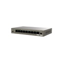Switch PoE extendido TEG1109P-8-102W, 9 puertos Gigabit Ethernet (8 PoE), 1SFP, 102. watts, marca Tenda.