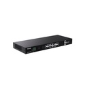 Switch PoE extendido TEG1120P-16-150W, puertos: 16 GE PoE, 2 GE RJ45,2 SFP, 150 watts, montaje en rack, 4 modos de operación, marca Tenda.