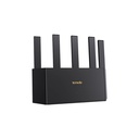 Router Wi-Fi+ 6 TX2LPro doble banda 2.4GHz - 5GHz , puertos: 1 WAN GE, 3 LAN GE, antenas: 5 externas, IPV6 OFDMA+MU-MIMO, marca Tenda.