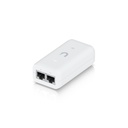 Adaptador PoE(15W) para dispositivos Unifi, 48V 0.32A, blanco, marca Ubiquiti.