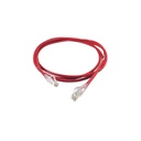 Path Cord Modular Categoria 6, de 3 pies color rojo, TechChoice, marca Ortronics