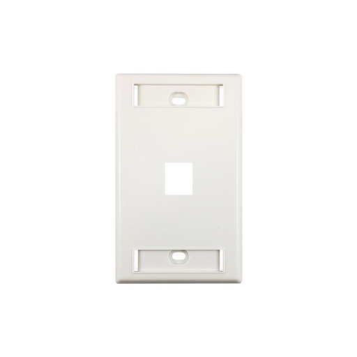 [OR-KSFP1] Placa de 1 posición para conector Keystone, color blanco, marca Ortronics