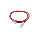 Path Cord Modular Categoria 6A, de 3 pies color rojo, TechChoice, marca Ortronics