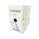 Caja de cable Ortronics certificado, Categoria 6, U/UTP, chaqueta LSZH, 4 pares color azul, 305 metros, 24 AWG, marca Ortronics