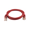 Patch cable categoría 5E 1m rojo, marca Linkbasic