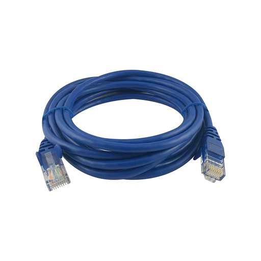 [CAA01-UC5E-3-B] Patch cable categoría 5E 3m. azul, marca Linkbasic