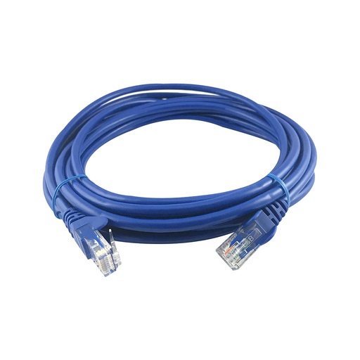 [CAA01-UC5E-5-B] Patch cable categoría 5E 5m azul, marca Linkbasic