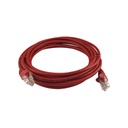 Patch cable categoría 5E 5m rojo, marca Linkbasic