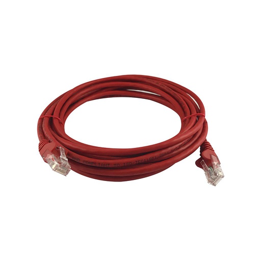 [CAA01-UC5E-5-C] Patch cable categoría 5E 5m rojo, marca Linkbasic