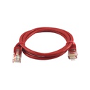 Patch cable categoría 6 1m rojo, marca Linkbasic