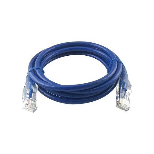 [CAA01-UC6-2-B] Patch cable categoría 6 2m azul, marca Linkbasic