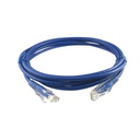 Patch cable categoría 6 3m azul, marca Linkbasic