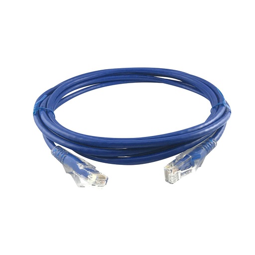 [CAA01-UC6-3-B] Patch cable categoría 6 3m azul, marca Linkbasic