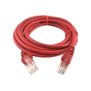 Patch cable categoría 6 3m rojo, marca Linkbasic