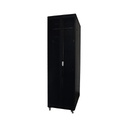 Gabinete de Piso, 32 RMS 800mm de Profunidad, color negro, puerta frontal metálica con grid, marca Linkbasic