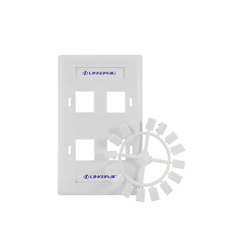 [OUS04] Placa 4 posiciones, marca Linkbasic