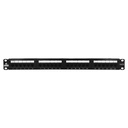 Patch panel categoría 5E 24 puertos, marca Linkbasic