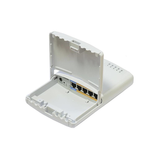 [RB750P-PBR2] PowerBox, CPU 650MHz, 64MB RAM, 5xEthernet con salida PoE para cuatro puertos, RouterOS L4, carcasa para exteriores, PSU, marca Mikrotik