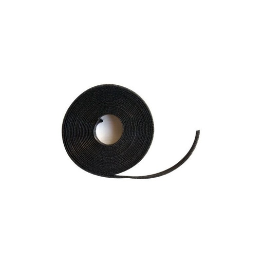 [MTF01-25-A] Velcro color negro, rollo de 25 mts, marca LINKBASIC