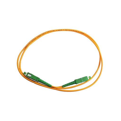 [GCF-0352] Patch cord fibra optica SM, SC/APC a SC/APC simplex 1mt 3mm, marca Nextlink