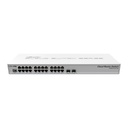 Cloud Router Switch, conmutador de 24 puertos Gigabit con 2 slot SFP+, carcasa de montaje para rack 1U, Dual Boot (Routeros O Switchos), marca Mikrotik