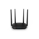 Router AC5 Wi-Fi doble banda 1167 Mbps, 2.4 GHz - 5 GHz, puertos: 1 WAN FE, 3 LAN FE, soporta IPV6, antenas: 4x6dBi, marca Tenda.