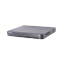 Dvr 8 canales, resolución máxima 4 Mpx lite, compatible con tecnologías TVI AHD, CVI, CVBS e IP, salida HDMI, VGA, salida análoga BNC, 2 slot para disco duro (no incluidos), marca Hikvision