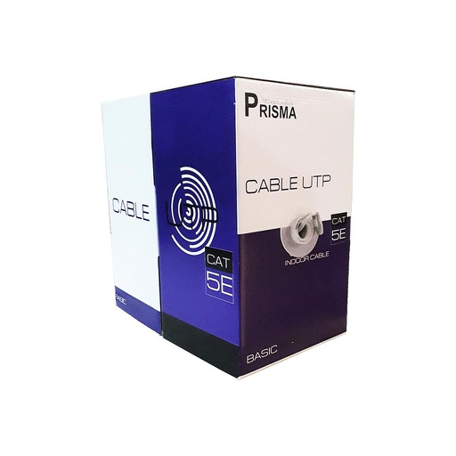 [GCE-002] Cable UTP categoria 5E para interior color gris, marca Prisma - Nextlink