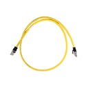 Patch Cord modular blindado, Categoria 6A, Clarity, de 3 pies, FTP color amarillo, 25 AWG, 4 pares, marca Ortronics