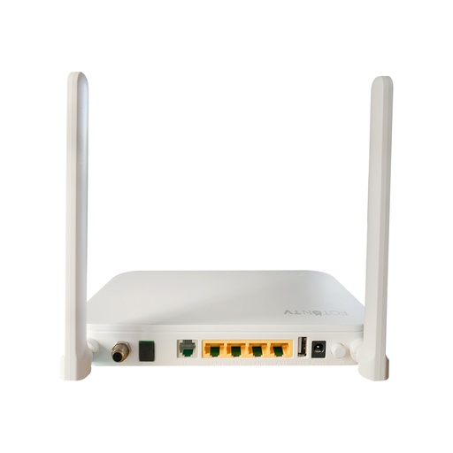 [ONU-G-01] Onu XPON 3 puertos ethernet 10/100, 1GE + WIFI + CATV, marca FOTON