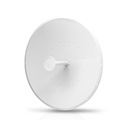 Antena direccional de 5 GHz 34 dBi, punto a punto (PtP) de largo alcance, tecnología AirFiber y Wave MLO5, marca Ubiquiti.