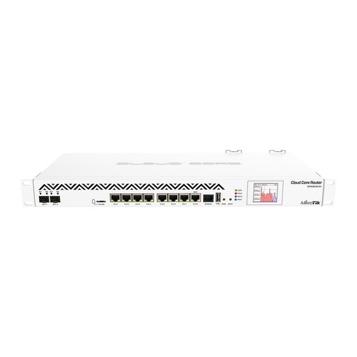 [CCR1036-8G-2S+EM] Cloud Core Router, 8 puertos Gigabit Ethernet, 2 puertos SFP+, 36 núcleos, 8GB RAM, marca Mikrotik
